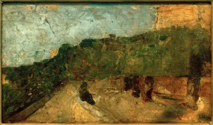 Hoogteweg in Rome (Italiaans landschap)